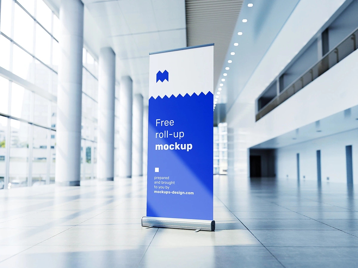 Roll-up da fiera aperto
